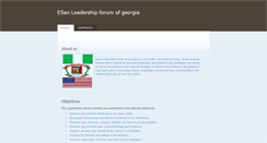 Desktop Screenshot of esanleadershipforum.org