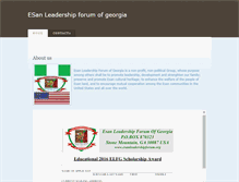 Tablet Screenshot of esanleadershipforum.org